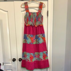 Greylin Colorful Dress with Floral Design